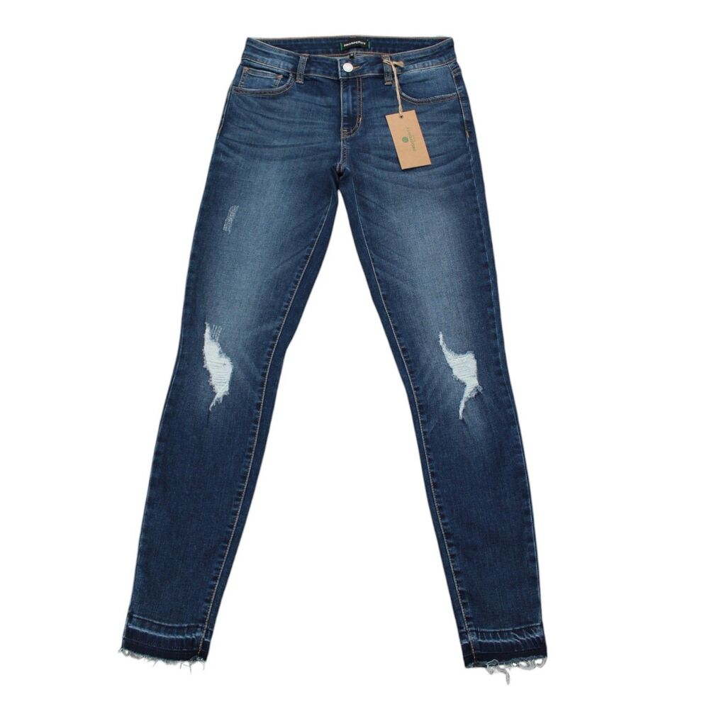 Prosperity Repreve‎ Skinny Jeans Womens 28 Raw Hem Distressed NWT